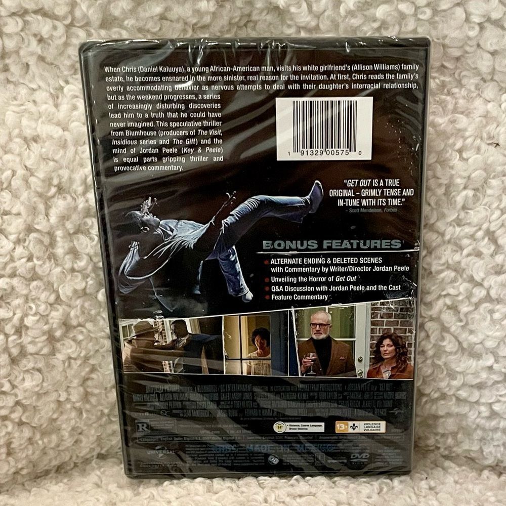 Get Out Jordan Peele Movie DVD (NWT) - Picture 2 of 2
